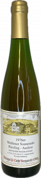 Artikelbild 1 des Artikels “1976er Wehlener Sonnenuhr Riesling Auslese “